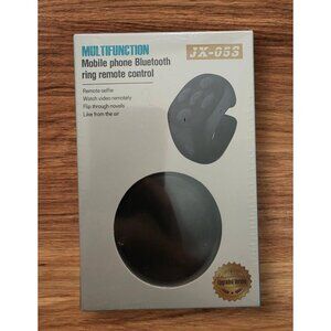 Multifunction Mobile Phone Bluetooth Ring Remote Control JX-05S Black Sealed NEW